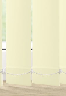 Trinity (Blackout), Alabaster - Vertical Blind Slats